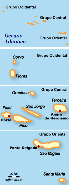 Mapa: Azores